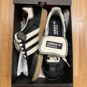 Adidas x Wales Bonner Black Pony Hair Sambas- UK 6.5 (M) or US 8.5 (W)